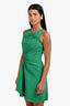 A.L.C. Green Linen Blend Cut Out Sleeveless Mini Dress Size 2