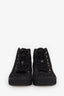 Pre-loved Chanel™ Black Lace CC High Top Sneakers Size 38