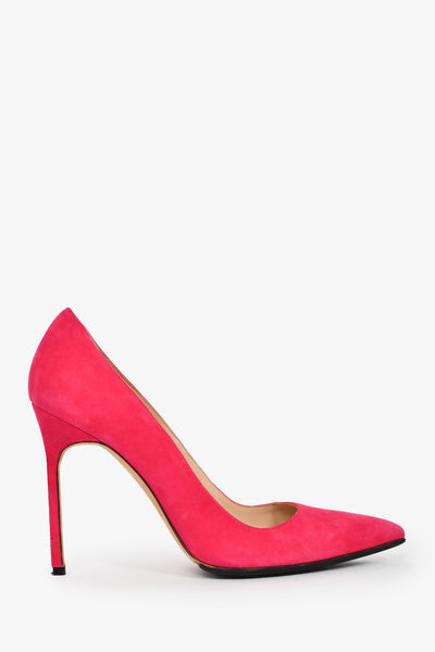 Manolo Blahnik 'Holt Renfrew Pink' Suede 175th Anniversary Heels