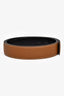 Hermès 2014 Gold/Black Leather Reversible Belt Size 95 (No Buckle)