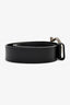Salvatore Ferragamo Black Leather Belt Size 36 Mens