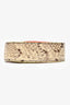 Fendi Leather Snakeskin Bag Strap