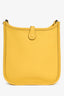 Hermès 2024 Yellow Clemence Leather TPM Evelyne Crossbody