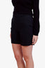 Gucci Black Pleated Logo Shorts Size 38
