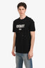 Givenchy Black Distressed Logo Short Sleeve T-Shirt Size M Men's