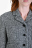 Gucci 2025 Black/White Boucle Cropped Jacket Size 40