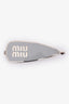 Miu Miu Grey/Silver Enameled Metal Hair Clip