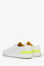 Hermès White/Yellow Leather Deep Sneaker Size 36