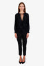 Theory Black Virgin Wool Straight Leg Pants Size 4