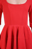 Greta Constantine Red Flared 'Elle' Mini Dress Size XS