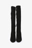 Prada Black Suede High Boots Size 37