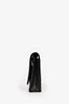Pre-loved Chanel™ 2013-2014 Black Patent Camellia Embossed Wallet On Chain