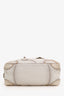 Prada White Ombre Deerskin Leather Croc and Lizard Patchwork Bowler Bag