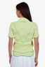 Bottega Veneta Yellow Intreccio Knit Top Size S