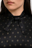 Vince Black Silk Long Sleeve Blouse Size XL
