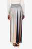 Sport Missoni Striped Pleated Maxi Skirt Size 42