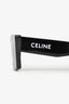 Celine Black Rectangular Flat Brow Sunglasses