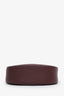 Demellier Burgundy Leather The Siena Saddle Crossbody Bag