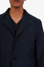 Comme des Garcons Blue Nylon Button Up Shirt Jacket Size L Mens