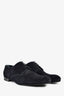 Louis Vuitton Navy Blue Perforated Suede Derby Loafers Size 7.5 Mens