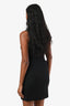 Versace Jeans Black/White La Greca Tie Sleeveless Top Size Small