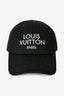 Louis Vuitton Black Canvas Embroidered 'My LV Paris' Hat One Size