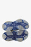 Balenciaga White/Blue Mesh Triple S Sneakers Size 36