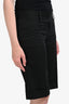 Dolce & Gabbana Black Cotton Silk Blend Capri Pants Size 40