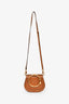 Chloe Brown Leather 'Nile' Bracelet Bag with Strap