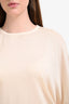 Stella McCartney Beige Virgin Wool Silk Knit SS Sweater Size 44