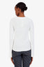 Frame White Wool & Nylon Long Sleeve Shirt Size XS