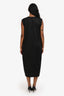 Helmut Lang Black Cotton Sleeveless Midi Dress Size S