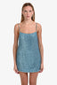 Retrofête Blue Crystal 'Leona' Tank Mini Dress Size S