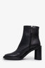 Acne Studios Black Leather Heeled Ankle 'Booker' Boot Size 39