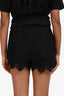 Gucci Black Lace Mini Shorts Size 36