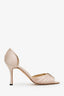 Manolo Blahnik Blush Satin Crystal Buckle Sedaraby Heels Size 39