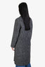 Flippa K Grey Wool Blend Herringbone Coat Size S