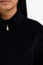 Miu Miu 2023 Navy Blue Corduroy Cropped Blouson Jacket Size 42