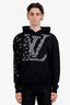Louis Vuitton Black Cotton Graphic Logo Hoodie Size M