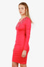 Just Cavalli Pink Embellished Short Dress Size 40