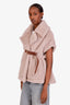 Max Mara Beige Alpaca Wool "Newabavo" Teddy Cape Size SM