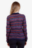 M Missoni Blue/Pink/Orange Striped Cardigan Size 8