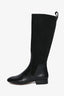 Chloe Black Suede Leather Riding Boots Size 36