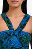 Etro Blue Printed Cross Sleeveless Top Size 42