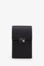Prada Black Saffiano Leather Smartphone Pouch