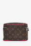 Louis Vuitton Brown/Pink Monogram Macassar Mini Nice Vanity Case