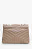 Saint Laurent Beige Leather Toy Puffer Loulou Shoulder Bag