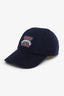 Hermès Navy Cashmere 'Davis H. Sellier' Cap Size 59