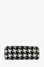 Christian Dior 2021 Black/White Herringbone 'Caro' Shoulder Bag