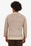 Comme des Garcons Beige Glitter Knitted Zip-up Sweater Size S Mens